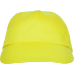 Gorra de 5 paneles con cinta interior antisudoral 165 g/m2 color amarillo segunda vista