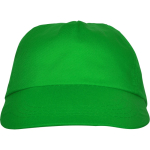Gorra de 5 paneles con cinta interior antisudoral 165 g/m2 color verde segunda vista