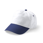 Gorra de 5 paneles de algodón con orificios de ventilación 170 g/m2 color blanco primera vista de uso