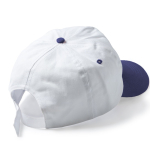 Gorra de 5 paneles de algodón con orificios de ventilación 170 g/m2 color blanco vista detalle 1
