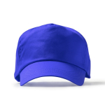 Gorra de 5 paneles de algodón con orificios de ventilación 170 g/m2 color azul real segunda vista