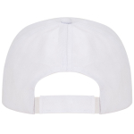 Gorra de algodón con cierre ajustable de velcro y orificios color blanco vista detalle 1