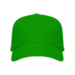 Gorra de algodón con cierre ajustable de velcro y orificios color verde segunda vista