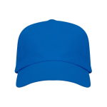 Gorra de algodón con cierre ajustable de velcro y orificios color azul real segunda vista