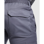 Pantalón de trabajo de alta visibilidad invierno 240 g/m2 Roly Soan color gris topo vista detalle 2