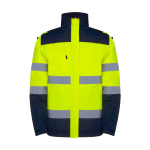 Parka laboral de alta visibilidad impermeable 400 g/m2 Roly Epsylon color amarillo fluorescente segunda vista
