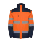 Parka laboral de alta visibilidad impermeable 400 g/m2 Roly Epsylon color naranja fluorescente segunda vista
