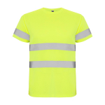 Camiseta técnica laboral de alta visibilidad 130 g/m2 Roly Delta color amarillo fluorescente segunda vista