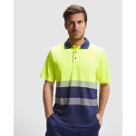 Polo laboral técnico alta visibilidad de poliéster 170 g/m2 Roly Vega color amarillo fluorescente primera vista de uso