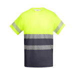 Camiseta laboral técnica de algodón y poliéster 170 g/m2 Roly Tauri color gris topo segunda vista