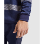 Polo laboral técnico de manga larga 170 g/m2 Roly Atrio LS color azul marino vista detalle 1