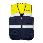 Chaleco laboral alta visibilidad multibolsillos 200 g/m2 Roly Beta vista principal