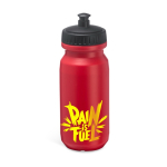 Botella deportiva de plástico con amplia zona de marcaje 620ml color rojo vista detalle 3