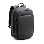 Mochila antirobo de cuero sintético ideal para llevar tu portátil 14” color negro primera vista de uso