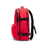 Mochila de viaje de poliéster reciclado resistente al agua PC 16” color rojo vista detalle 1