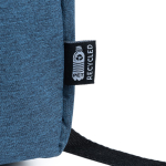 Mochila de poliéster reciclado 600D con bolsillo principal para portátil color azul real vista detalle 3