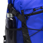 Mochila deportiva de nylon con bolsillos laterales de rejilla color rojo vista detalle 4