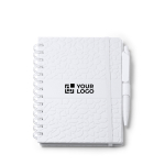 Libreta hecha de estractos de piedra con tapa rígida A5 hojas a rayas vista principal