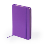 Bloc de notas tapa rígida de polipiel y marcapáginas A5 hojas lisas primera vista de uso