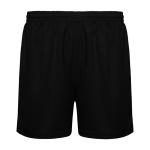 Pantalón sport corto sin slip interior 140 g/m2 Roly Direct Player color negro segunda vista