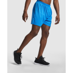 Pantalón sport corto sin slip interior 140 g/m2 Roly Direct Player color rojo tercera vista de uso