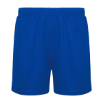 Pantalón sport corto sin slip interior 140 g/m2 Roly Direct Player color azul real segunda vista