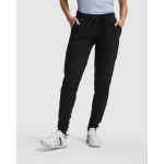 Pantalón largo de mujer recto de felpa 280g/m² Roly Direct Adelpho color negro primera vista de uso