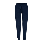 Pantalón largo de mujer recto de felpa 280g/m² Roly Direct Adelpho color azul marino segunda vista