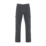 Pantalón laboral de algodón con cintura elástica 240 g/m2 Roly Safety color gris topo segunda vista