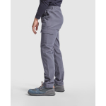 Pantalón laboral de algodón con cintura elástica 240 g/m2 Roly Safety color gris topo quinta vista de uso