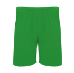 Pantalón deportivo corto de poliéster 140 g/m2 Roly Direct Dortmund color verde segunda vista