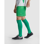 Pantalón deportivo corto de poliéster 140 g/m2 Roly Direct Dortmund color verde quinta vista de uso