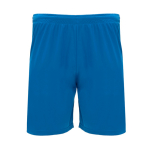 Pantalón deportivo corto de poliéster 140 g/m2 Roly Direct Dortmund color azul real segunda vista