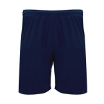 Pantalón deportivo corto de poliéster 140 g/m2 Roly Direct Dortmund color azul marino segunda vista