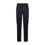 Pantalón laboral largo para mujer con elastano 250 g/m2 Roly Daily Stretch color azul marino segunda vista