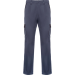 Pantalón largo multibolsillos unisex con contraste 250 g/m2 Roly Trooper color negro segunda vista