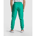 Pantalón sanitario unisex con corte de pierna recto 170 g/m2 Roly Fiber color blanco cuarta vista de uso