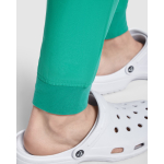 Pantalón sanitario unisex con corte de pierna recto 170 g/m2 Roly Fiber color blanco vista detalle 1