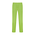 Pantalón sanitario largo unisex con corte recto 195 g/m2 Roly Care color verde pistacho segunda vista