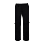 Pantalón laboral con bolsillos de poliéster y algodón 245 g/m2 Roly Protect color negro segunda vista