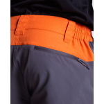 Pantalón unisex trekking con trabillas para cinturón 130 g/m2 Roly Direct Bonati color naranja vista detalle 2