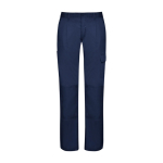 Pantalón laboral para mujer de poliéster y algodón 240 g/m2 Roly Daily color azul marino segunda vista