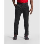Pantalón largo multibolsillos de tejido resistente 210 g/m2 Roly Daily Next color negro primera vista de uso