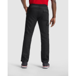 Pantalón largo multibolsillos de tejido resistente 210 g/m2 Roly Daily Next color negro cuarta vista de uso