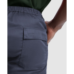 Pantalón largo multibolsillos de tejido resistente 210 g/m2 Roly Daily Next color negro vista detalle 2