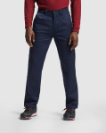 Pantalón largo laboral con elastano 250 g/m2 Roly Daily Stretch color camel primera vista de uso