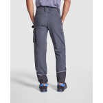 Pantalón laboral multibolsillos con elastano 260 g/m2 Roly Wall color negro sexta vista de uso