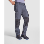 Pantalón laboral multibolsillos con elastano 260 g/m2 Roly Wall color negro septima vista de uso