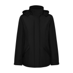 Parka de poliéster reciclado para mujer 400 g/m2 Roly Direct America color negro segunda vista