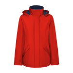 Parka de poliéster reciclado para mujer 400 g/m2 Roly Direct America color rojo segunda vista